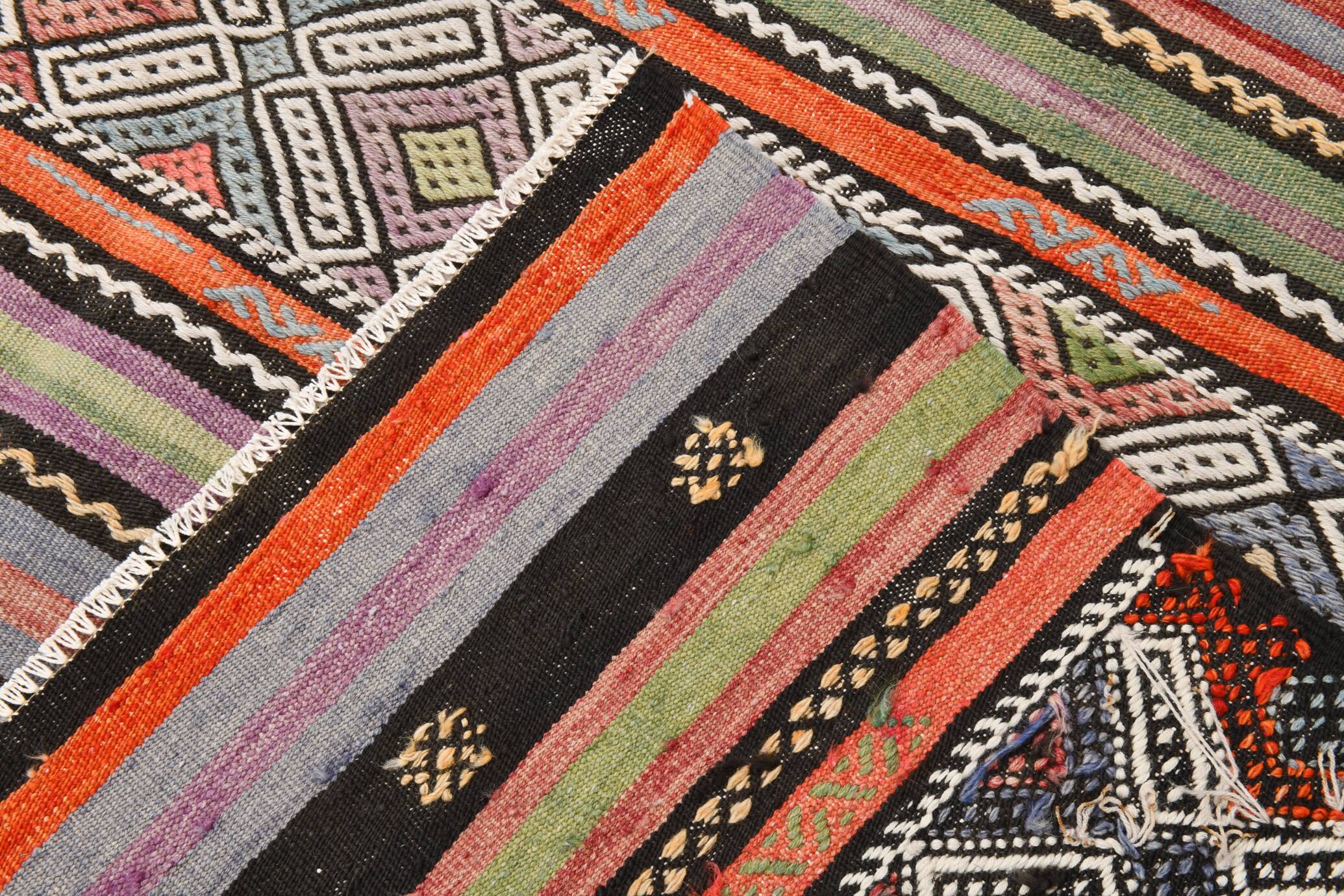 174x236Cm Antique Turkish Vintage Kilim Rug
