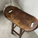 Pair of brutalist high stools