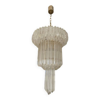 Venini murano glass chandelier, Italy 1980