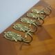 Set of 5 Brass Hooks