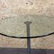 1970s 1980s Coffee Table Side Table in Chrome and Glass Space Age Design