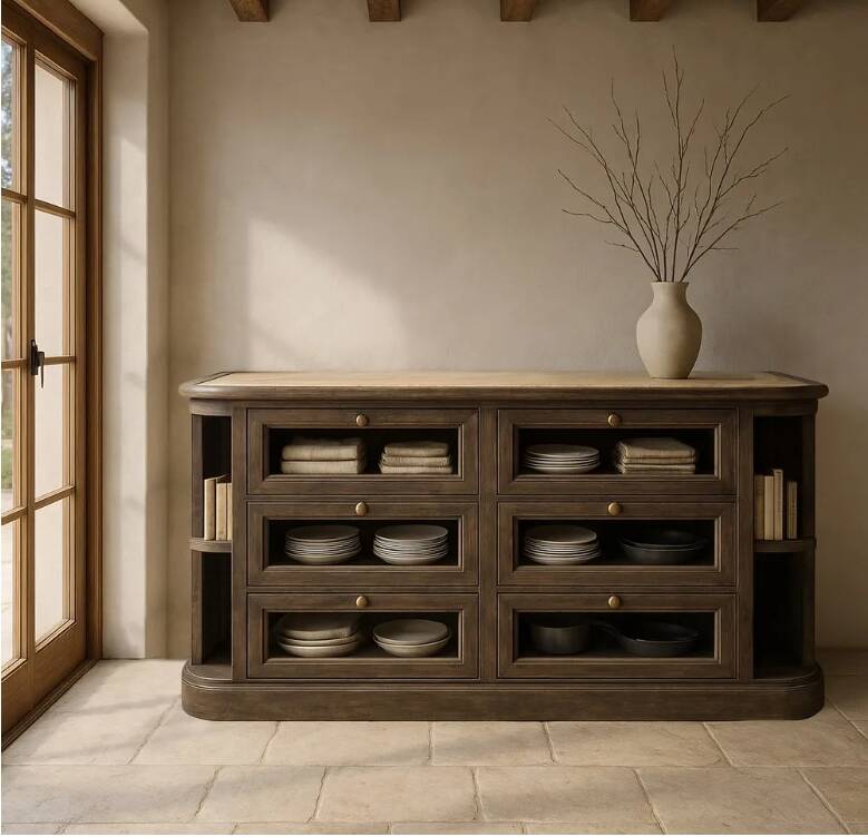 Grand buffet dessus marbre – Élégance intemporelle