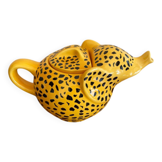 Théière éléphant léopard