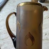 1930s brown and gold orangeade set