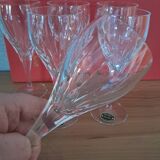 6 crystal glasses from Lorraine in the original box.