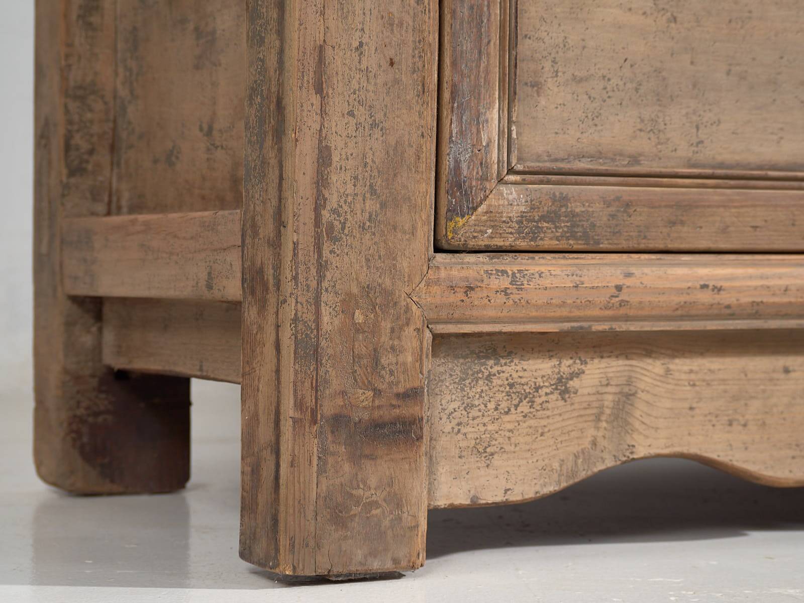 Old living room sideboard with gray patina (circa 1900) #47