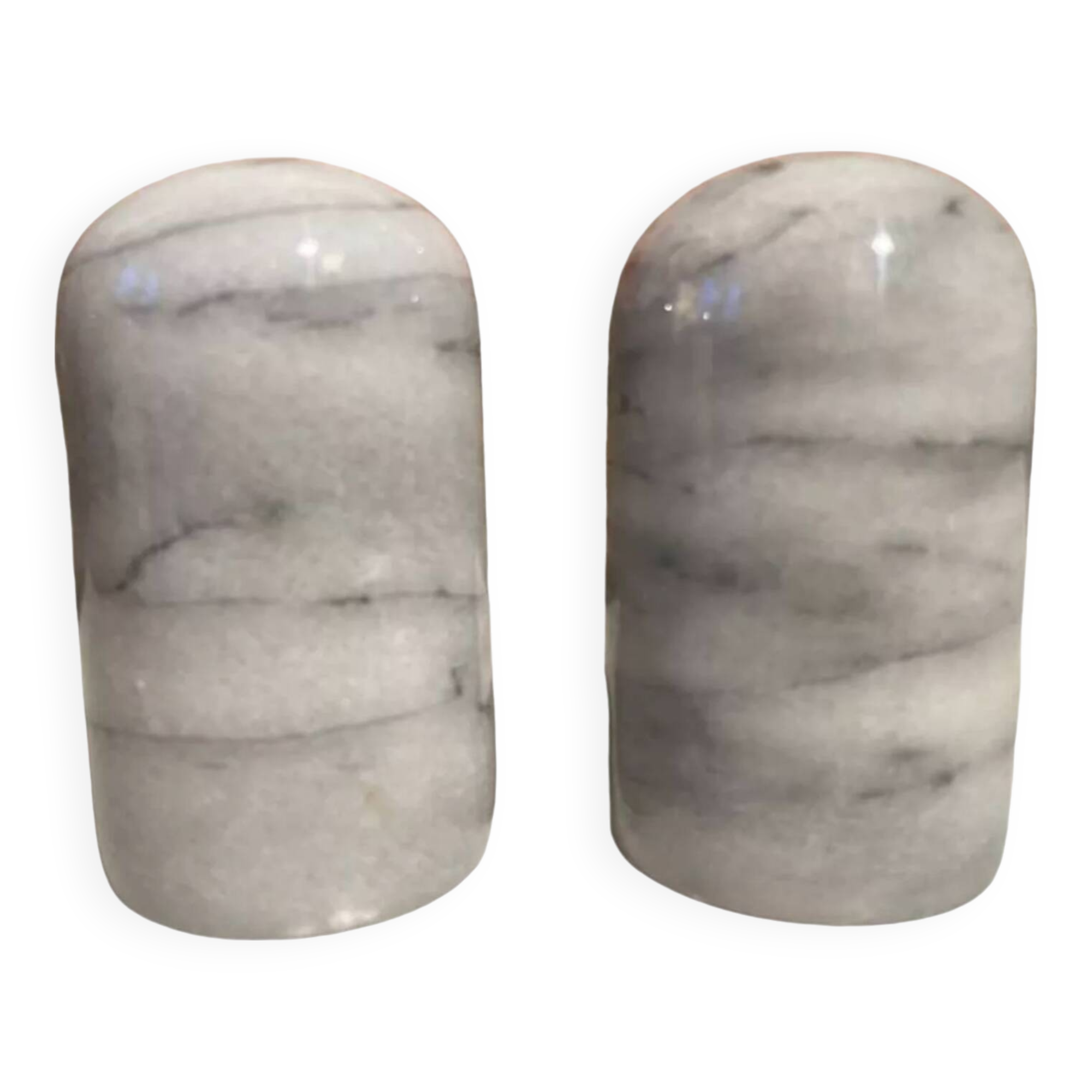 Vintage Marble Salt and Pepper Shakers
