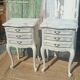 Paire de chevets style Louis XV patinés
