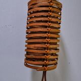 JA “Junco” caned rattan wall lamp by Coderch for Tunds, 1960, Spain