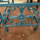 Pair of Empire style beds in patinated cast iron 20th century