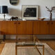 Table basse à double plateau des années 70