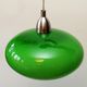 Green opaline hanging and vintage brushed metal year 60/70. Good condition.
