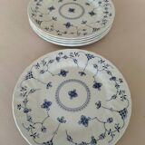 6 English dinner plates, Scandinavian decor