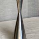 Vintage 1980s Scandinavian design metal candlestick