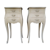 Pair of bedside Louis XV shabby style