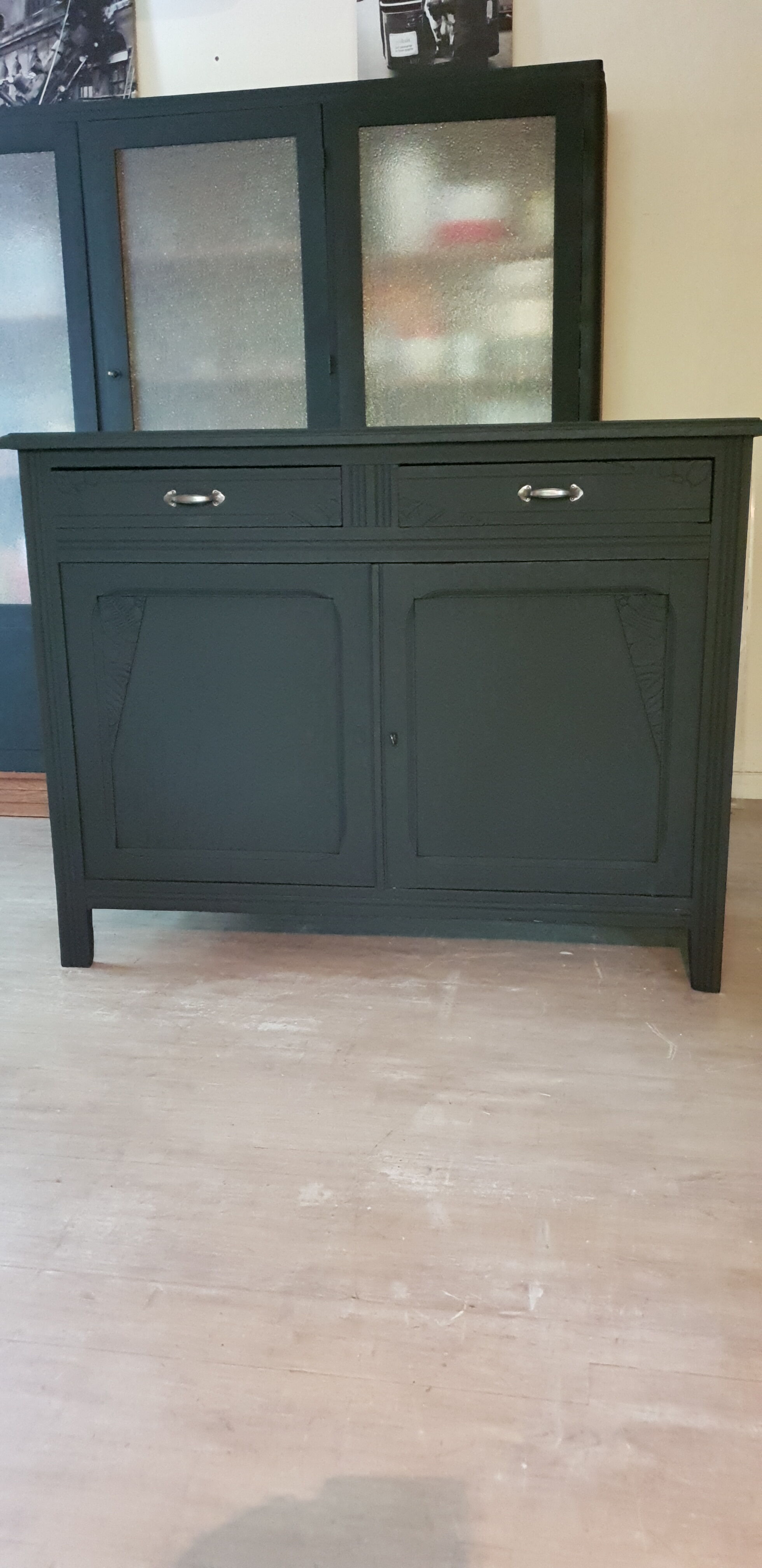 Black art deco buffet