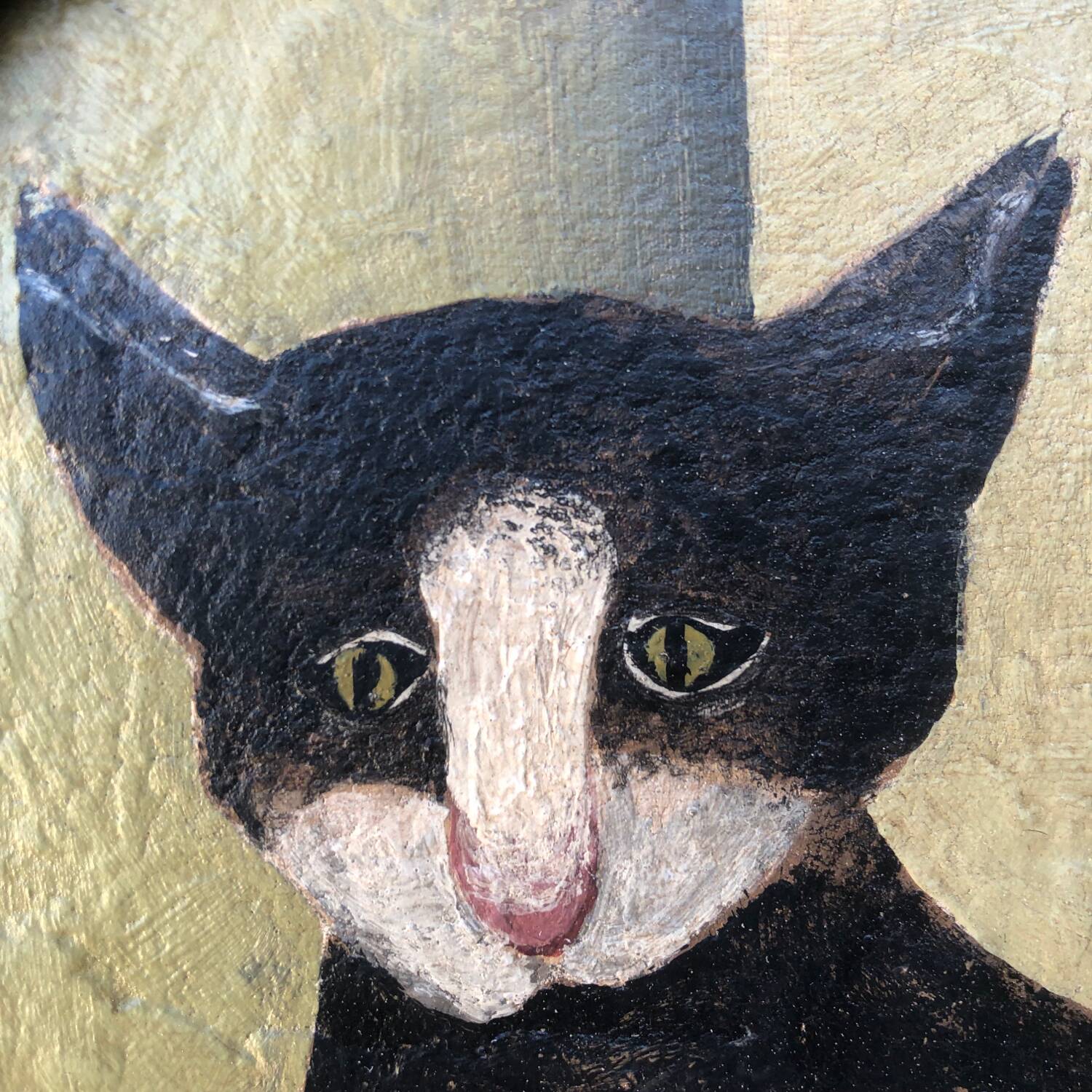 Naive painting cat