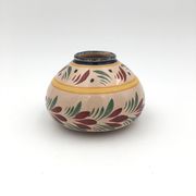 Vase ceramic ball, hand-painted, signed Henriot Quimper France 20th century