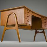 Mid-Century Danish Teak Desk by Svend Åge Madsen for Sigurd Hansen, 1950s