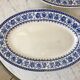Duo of oval flat terre de fer u&c sarreguemines model "syrah" late nineteenth