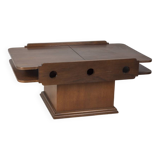 Vintage 60s coffee table with storage unit Italian design