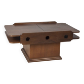 Vintage 60s coffee table with storage unit Italian design