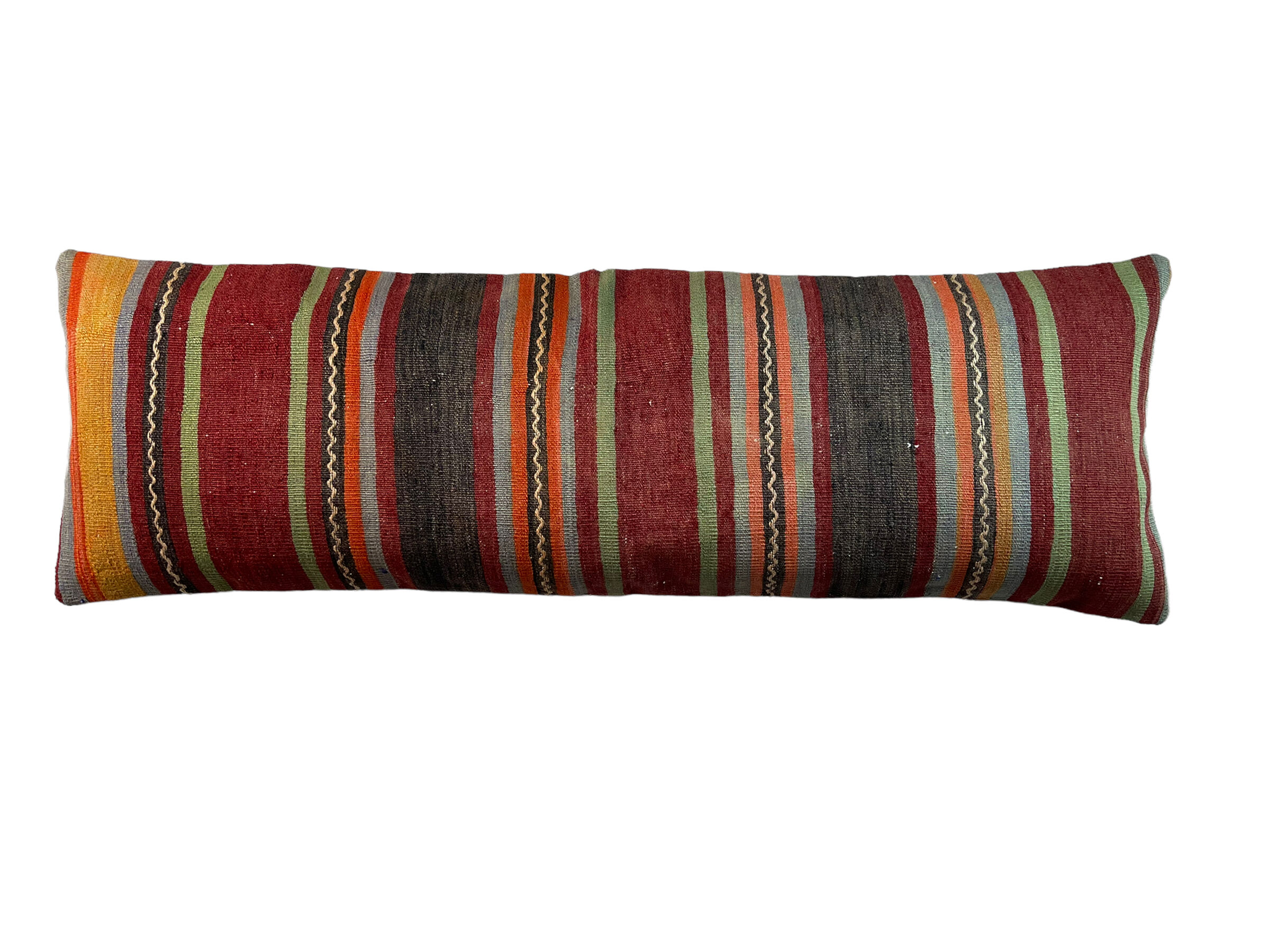 Vintage turkish kilim cushion cover , 120 x 40 cm