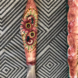 Rectangular dish and knife by Paul Fouillen