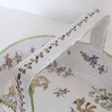 Panier en céramique de Martres Tolosane, peint à la main