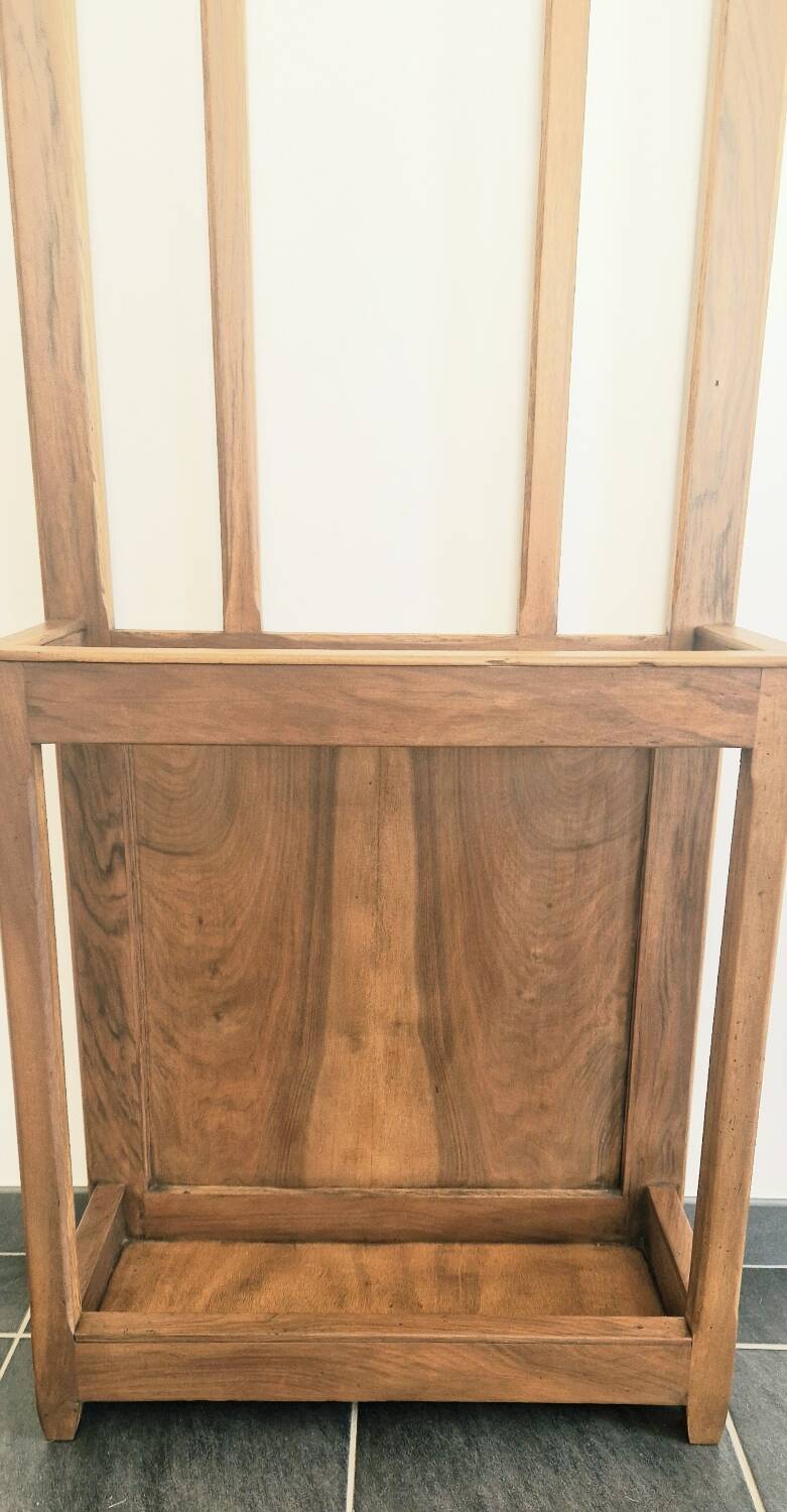 Vestiaire d’entrée style Art Déco en bois - Époque 1940 - Miroir et 5