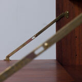 Kristiansen rosewood wall unit with secretaire and 3 shelves