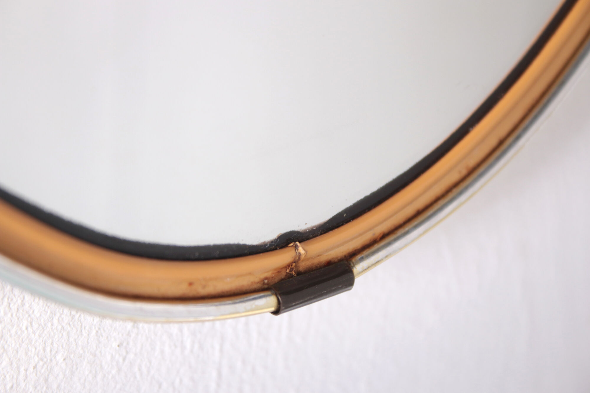 Retro mirror with gold 1960s