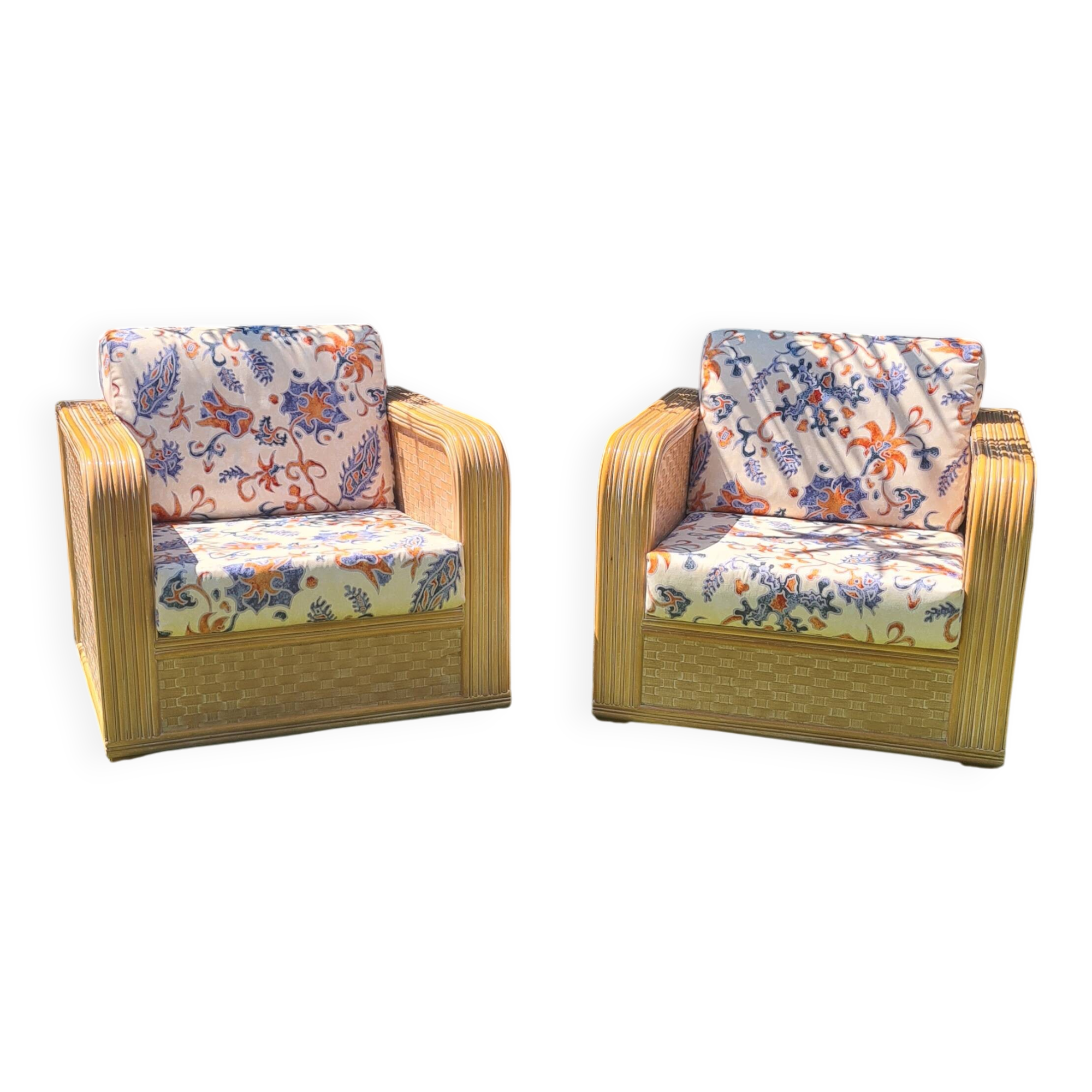 Design rattan club chairs