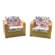 Fauteuils club design rotin