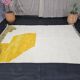 Moroccan Berber rug made of Oued Zam wool, size 150 x 250 cm.