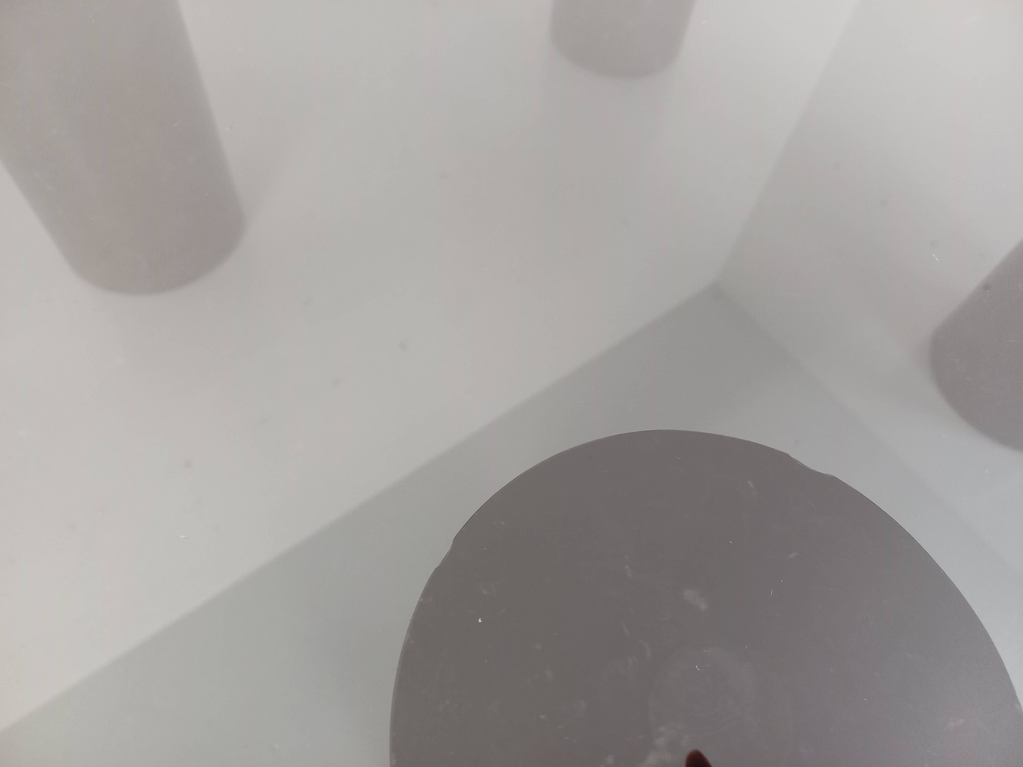 Vintage Italian square marble and glass coffee table from the 70s