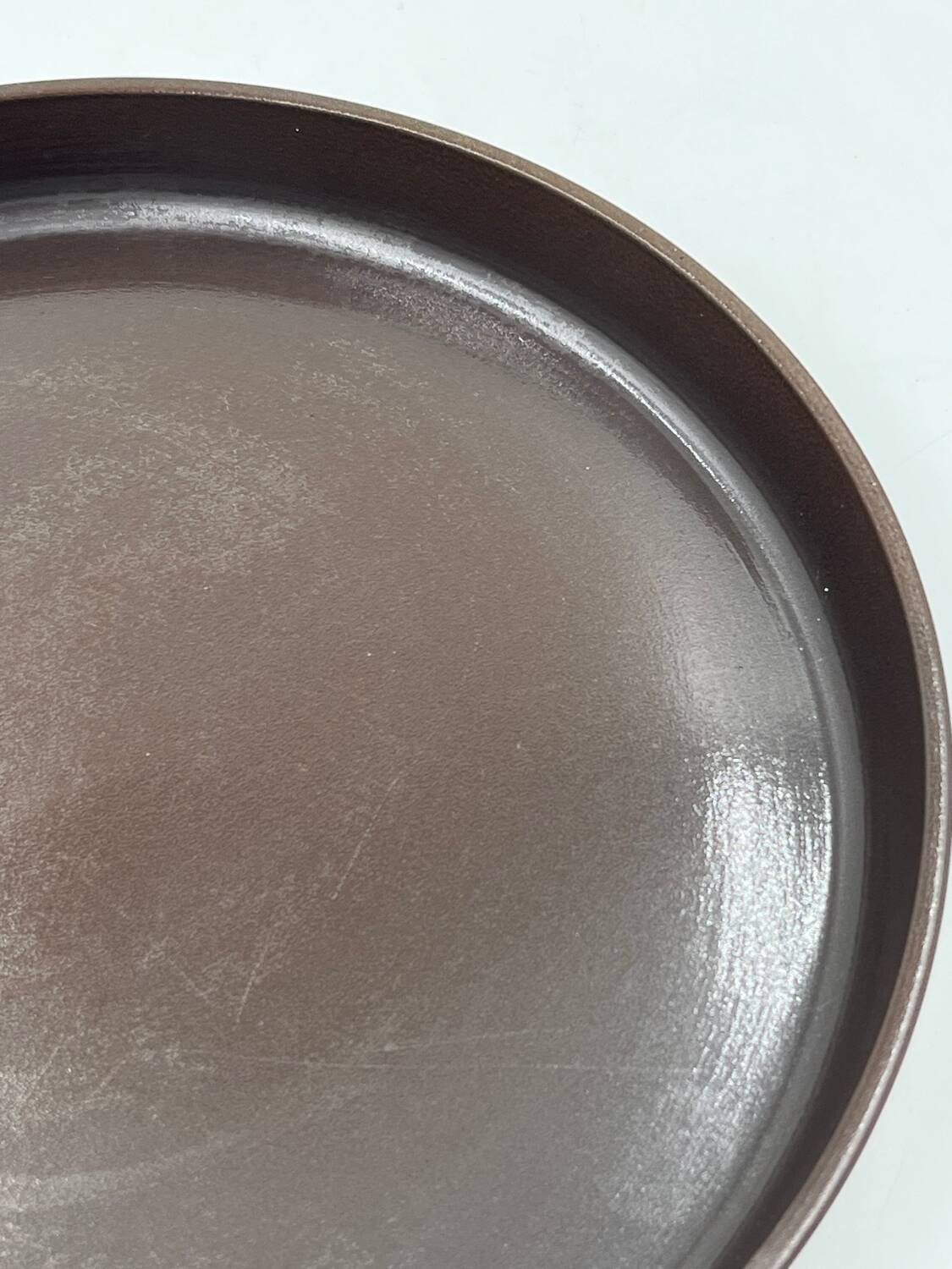 Brown ceramic tray