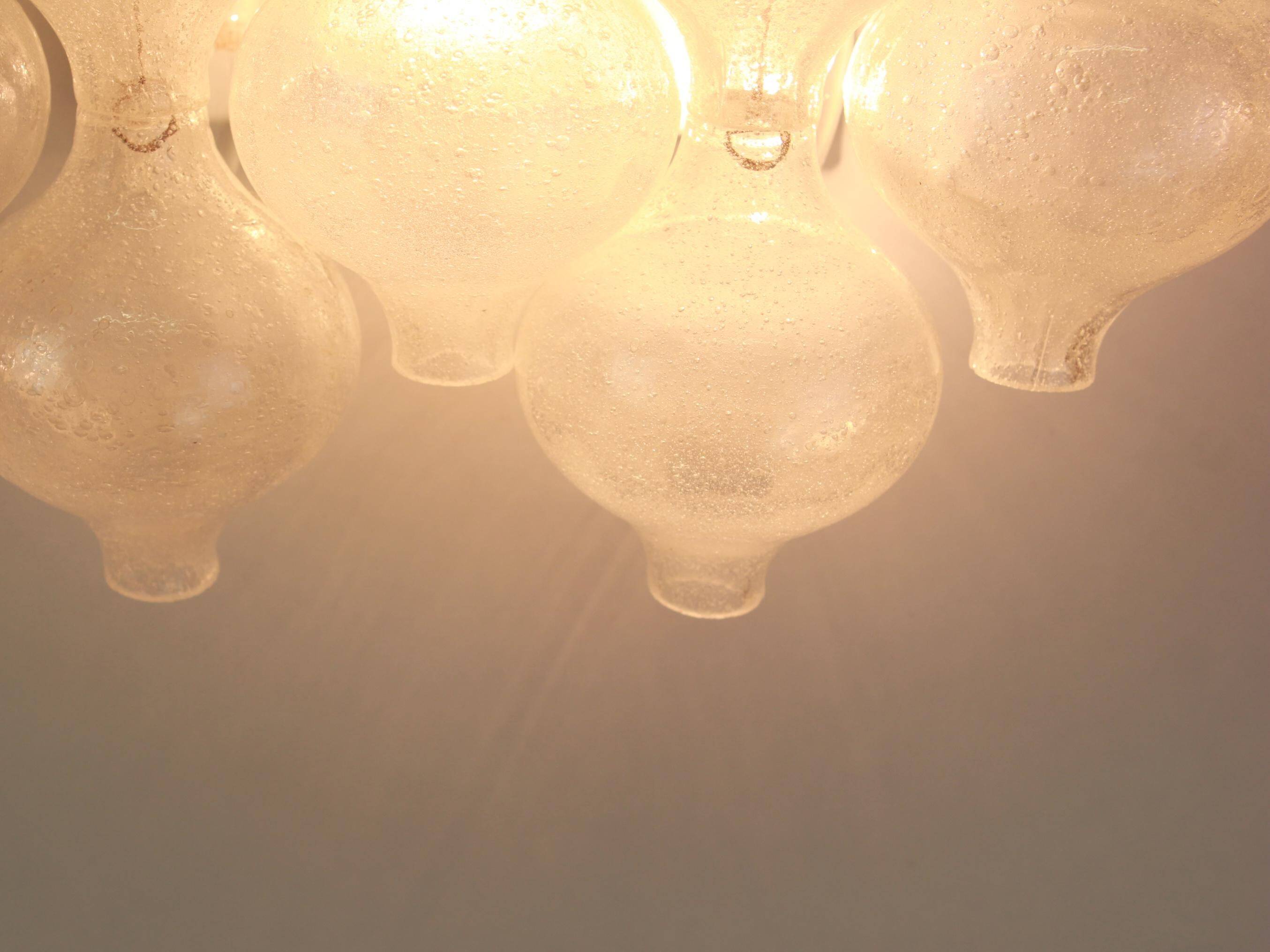 Pairs of large wall sconces 'Tulipan' Kalmar, Austria, 1970s