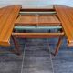 Scandinavian extendable teak round table, 1960s
