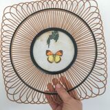 Wicker and butterfly fruit basket