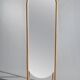 Floor mirror in bamboo and rattan H:1m80