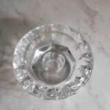 Molded glass candle holder