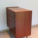 Scandinavian style chest of drawers, mid-century, 4 drawers