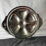 assiette à huitres en inox
