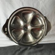 assiette à huitres en inox