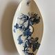 Dish raviots in Gien earthenware 19th decoration Summer blue black