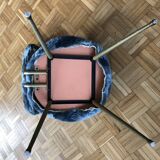 Chaise moumoute pelfran bleue
