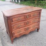 Commode en chene  d epoque Louis XV