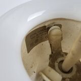 Pair of vintage Danish "Blues" opal glass pendant lamps by Sidse Werner for Holmegaaard, 1980s