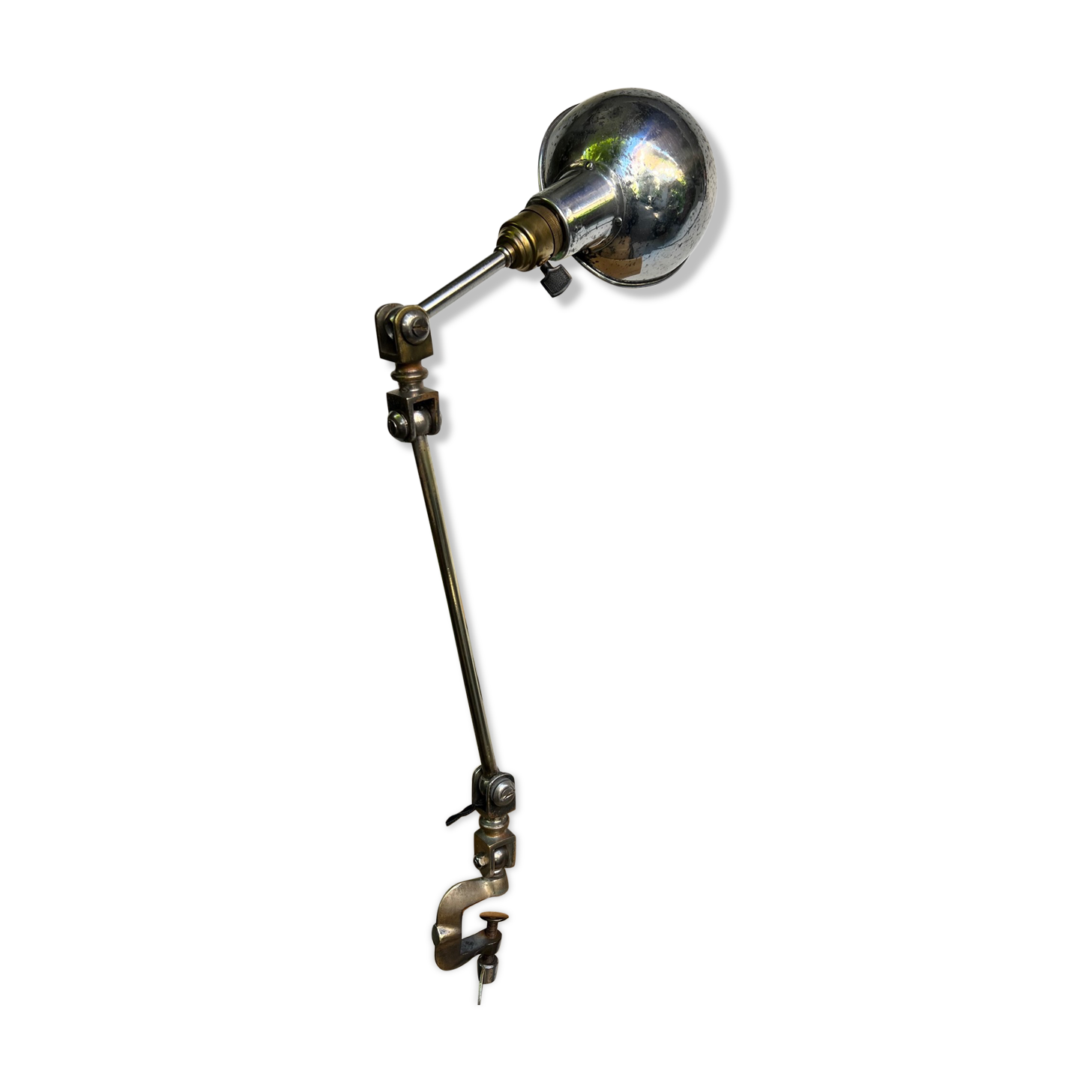 Lampe articulee 1900 atelier Paris orfevrerie